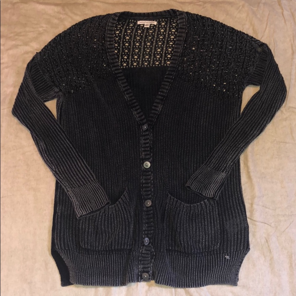 American Eagle grey detailed cardigan